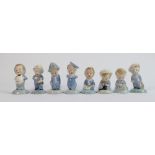 Wade 1950s collection of Nursery Rhyme figures: Comprising Tinker, Tailor, Soldier, Sailor, Rich