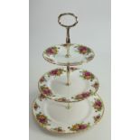 Royal Albert Old Country Roses 3 tier cake stand boxed: