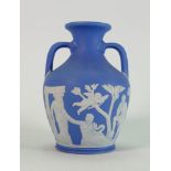 Wedgwood small Portland vase: Height 16cm.