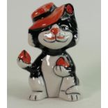 Lorna Bailey limited edition cat: 9/9, 12 cm high.