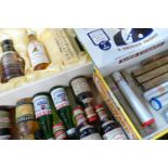 A collection of miniature Whisky, Spirit and Cigars to include: Century of Quality Highland