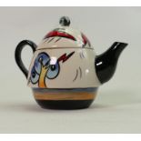 Lorna Bailey Bursley ware tea pot: 12cm high.