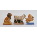 A collection of Wade figures: From the animal collection comprising The British Lion, Taurus the