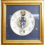 Wedgwood Historic Year plate 2002: The Portland Vase 1789, to commemorate the production of the