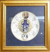 Wedgwood Historic Year plate 2002: The Portland Vase 1789, to commemorate the production of the