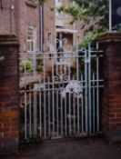 Minton Works Stoke large Cast Iron gate: image in situ as a guide only
