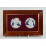 Wedgwood Collectors Society framed wall plaque Adam & Eve: frame size 16.5cm x 26cm.