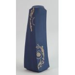 Modern Wedgwood twisted form vase: With segment floral decoration, height 36cm.
