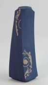 Modern Wedgwood twisted form vase: With segment floral decoration, height 36cm.