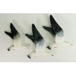 Three Beswick Seagull wall plaques: 922-2 x 2 & 922-3. (2)