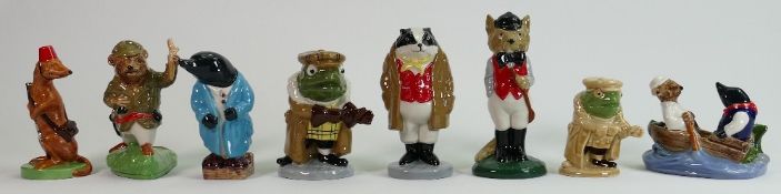A collection of Wade figures: From the Wind in the Willows series. (8)