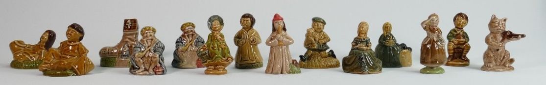 A collection of Wade large nursery rhyme Whimsies: Including 7 later hollow figures (14).