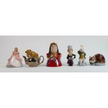 A collection of Wade Alice in Wonderland and Cinderella figures: All boxed. (6)