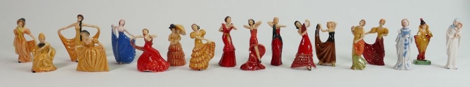 A good collection of Wade miniature figures: Jessie Van Hallen tribute series, with certificates. (