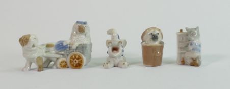 Wade set of figures from the Novelty animals series: Comprising Bernie & Pooh, Jumbo Jim, Kitten