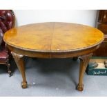Fine Mahogany 2 leaf wind out extending dining table: Measures 150cm long plus leaves of 43cm & 45cm