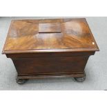 Regency Mahogany Cellarette or wine cooler: In the manner of Gillows, a nice quality piece measuring