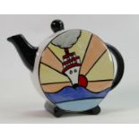 Lorna Bailey tea pot titled CRUISE: 15.5cm high.