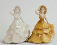 Wade figures from My Fair Ladies series Susannah: In yellow and cream colourways. (2)