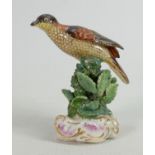 Samson porcelain model of a Cuckoo: Gold anchor mark, height 10.5cm.