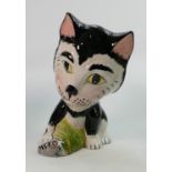 Lorna Bailey blow up giant size cat figure with mouse limited edition of 35: 25.5 cm high. 16/35.