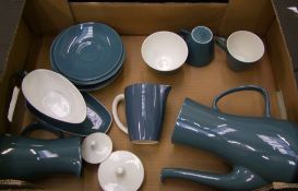 A collection of Poole pottery tea and coffee ware: (1 tray).
