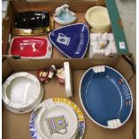 A collection of pub ashtrays: Wade Benson and Hedges, Wade Chivas Regal etc (1 tray).