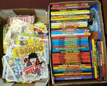 A large collection of Beano, Dandy and Dennis the Menace annuals: together with Beano comics and