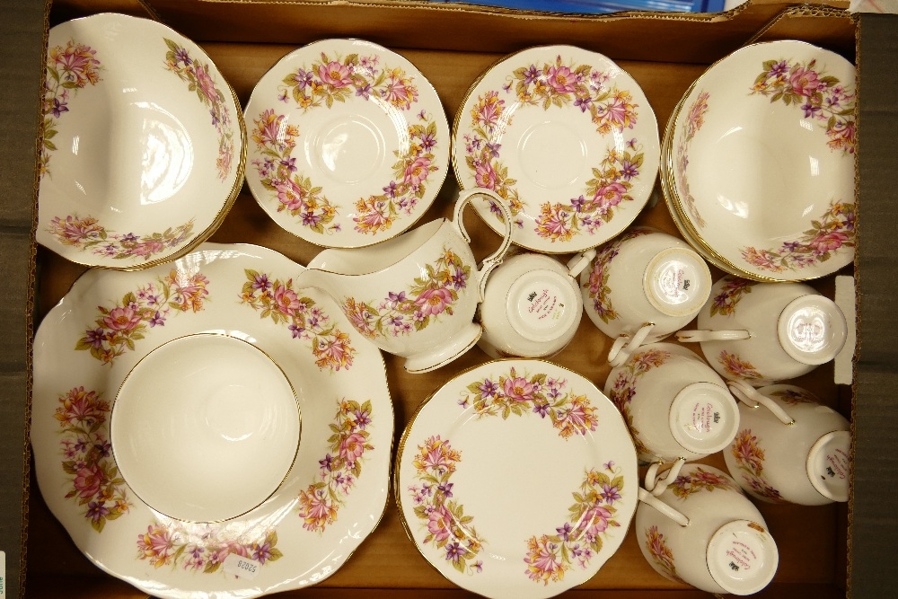 A collection of Colclough Floral Decorated Tea Ware: