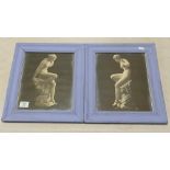 Pair Re Framed Early 20th Century Photographs with classical imagery(2)