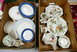 A mixed collection of items to include: Wedgwood Fruit Symphony patterned bowls, similar plates(