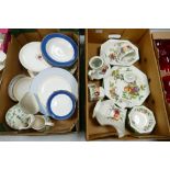 A mixed collection of items to include: Wedgwood Fruit Symphony patterned bowls, similar plates(