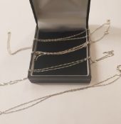 Four Silver necklaces: QVC brand new and boxed, 3.6g. (40)