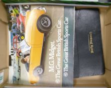 MG Midget & MGBT car advertising booklets: together with Daily Dispatch Road Map of England & Wales