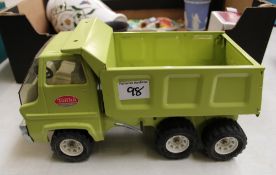 Vintage 1974-75 Tonka Toy Lime Green Gas Turbine Hydraulic Dump Truck VG :