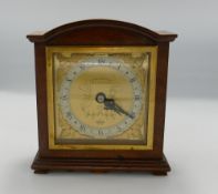 Elliot for Pidducks & Sons small Mahogany Cased Mantle Clock: height 15.5cm