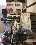 2 x Nutri Ninja blenders: together with a Karcher window cleaner, X Box console (1st gen) etc.