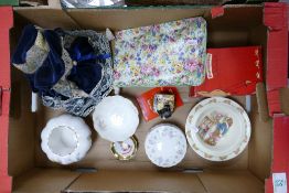 A mixed collection of items to include: Aynsley, Wedgwood & similar floral items, Midwinters