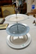 Laura Ashley Polka Dot 3 Tier Cake Stand: diameter at widest 27cm