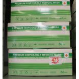 A large quantity of disposable medical masks (500):