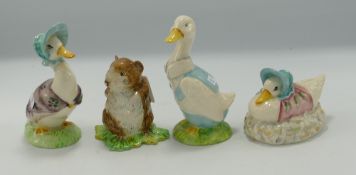 Beswick Beatrix Potter figures to include: Jemima Puddleduck & Jemima Puddleduck made a Feather Nest