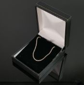 Sterling silver necklace: QVC brand new and boxed, 4.2g.