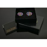 Quality set of Joan Rivers designer jewellery: comprising Pair of daisy gem set earrings, QVC