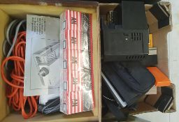 A Rollei projector and slides: Cenei Super H4 portable TV etc (1 tray).