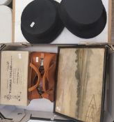 A Lincoln Bennett & co silk top hat: together with a Woodrow London silk top hat, boxed Thomas
