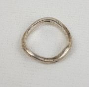 Ladies silver ring,size O/P, 3.5g: