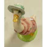 Large Beatrix Potter Gold Backstamp figure Jemima Puddleduck: