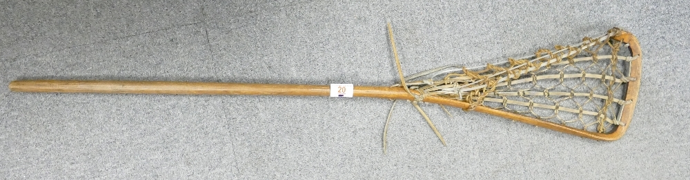 Vintage Wooden lacrosse stick: