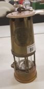 Eccles Brass Type 6 safety/miners lamp: