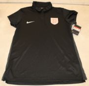 Nike Womens England black polo tops, large x 11: